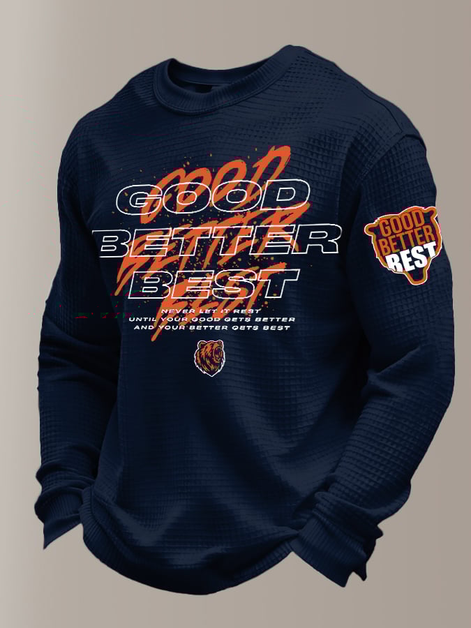 Men's Retro Good Better Best Print T-Shirt