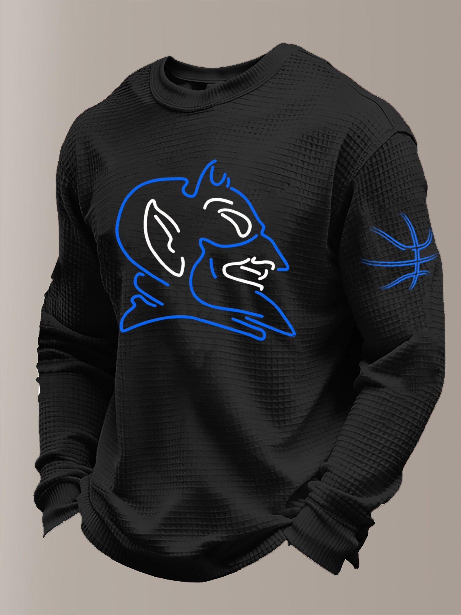 Men's Basketball Waffle Knit Long-Sleeve T-Shirt