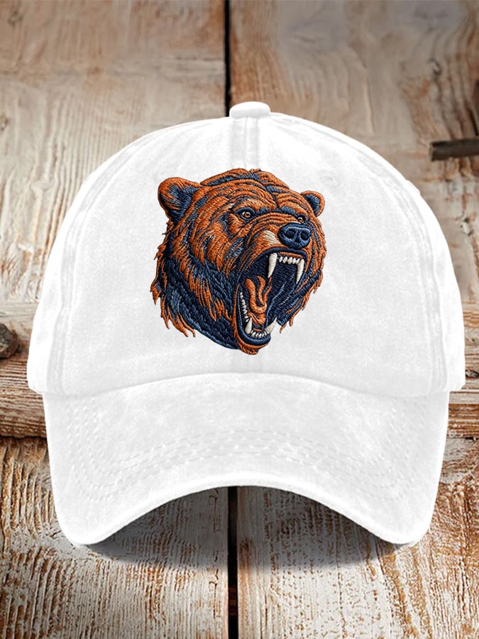 Unisex Washed Cotton Football Print Hat