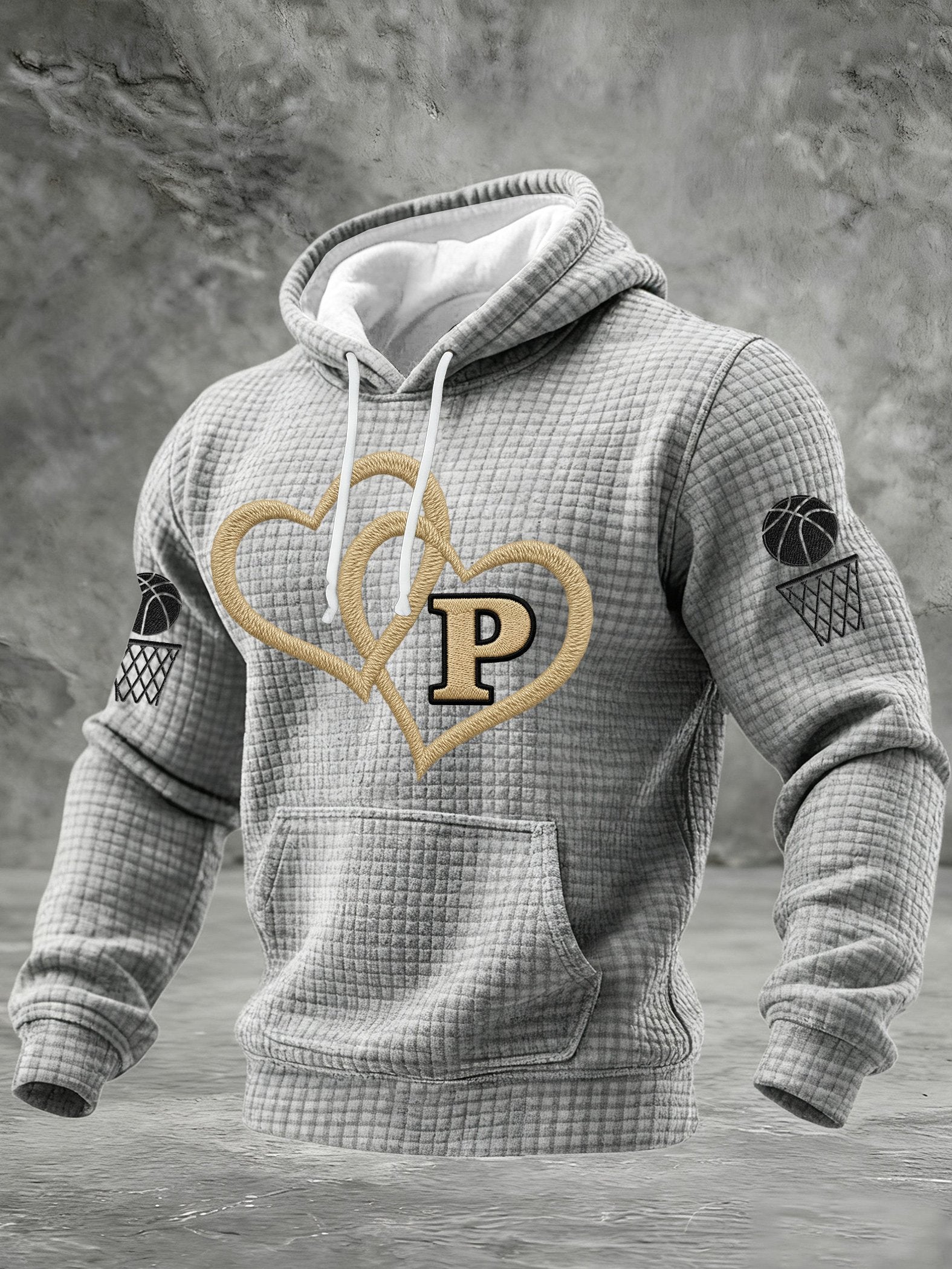 Men's Basketball Print Hoodie