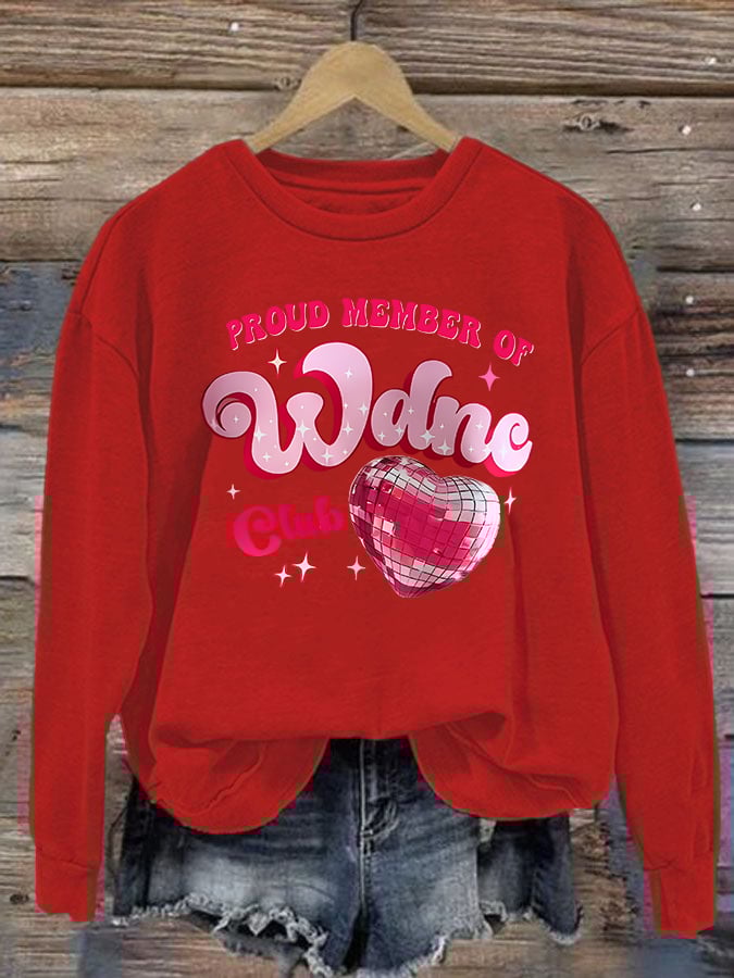 Women's Retro Funny Proud Member Of Club We Do Not Care Menopause Perimenopause Print Sweatshirt