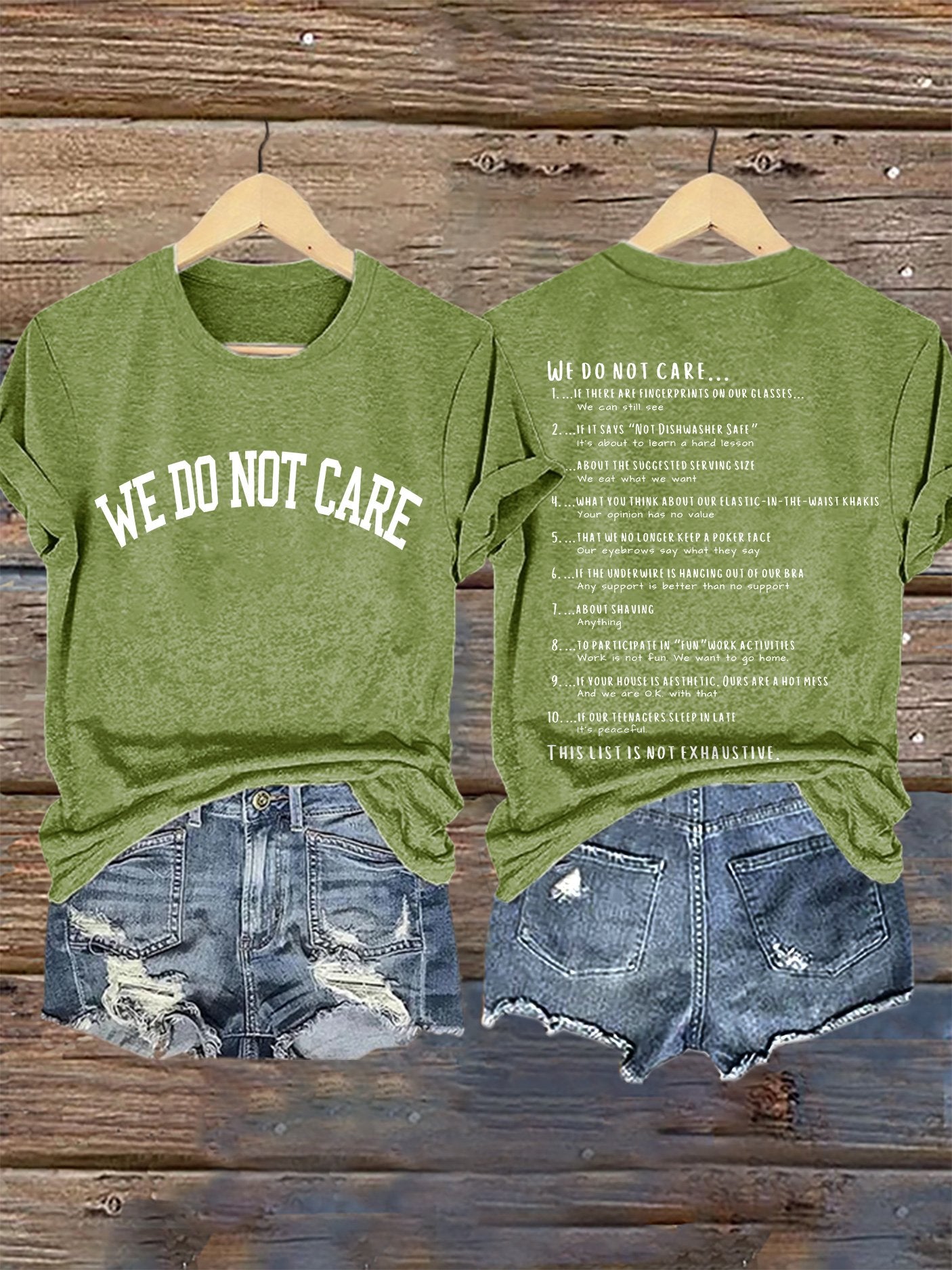 Retro Funny WDNC Menopause Perimenopause This List Is Not Exhaustive Print T-Shirt