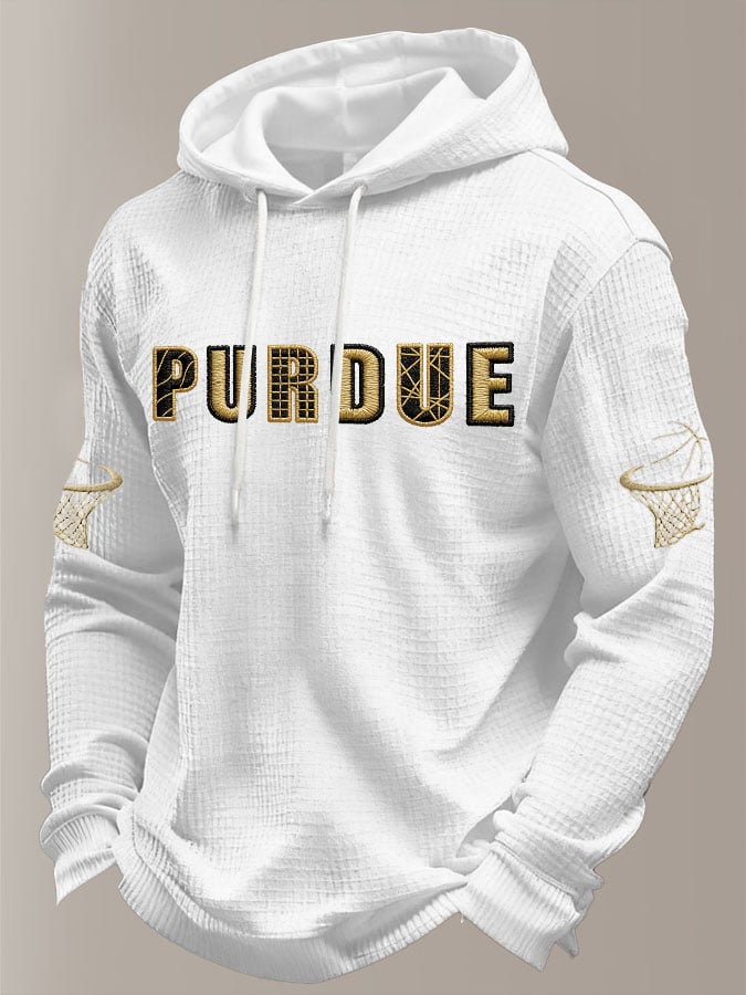 Men's Basketball Printed Waffle Hoodie