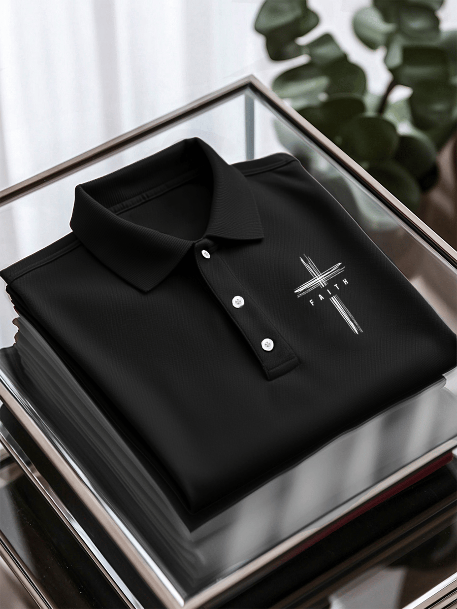 š„Buy 3 Get 15% Offš„Men's Faith Printed Casual Polo Shirt