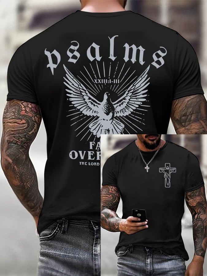 🔥Buy 3 Get 15% Off🔥Men'S Casual Faith Print T-Shirt