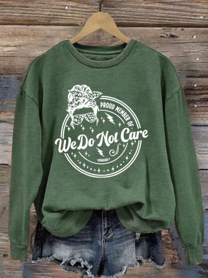 Retro Funny Proud Member Of Print Sweatshirt