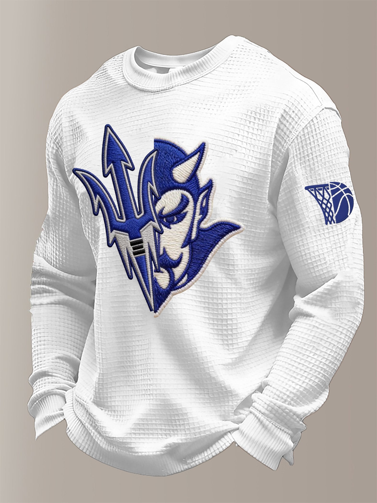 Men's Basketball Waffle Knit Long-Sleeve T-Shirt