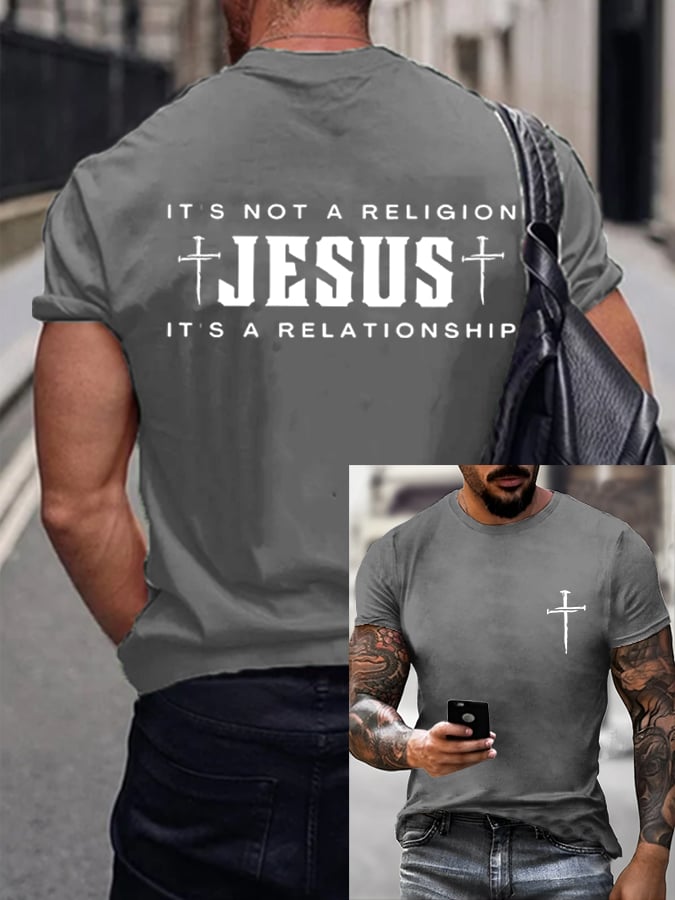 🔥Buy 3 Get 15% Off🔥Men's Faith Printed Casual T-Shirt