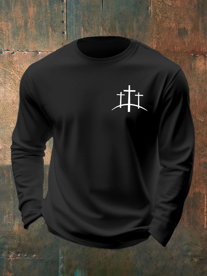 🔥Buy 3 Get 15% Off🔥Men's Casual Faith Long-Sleeved T-Shirt