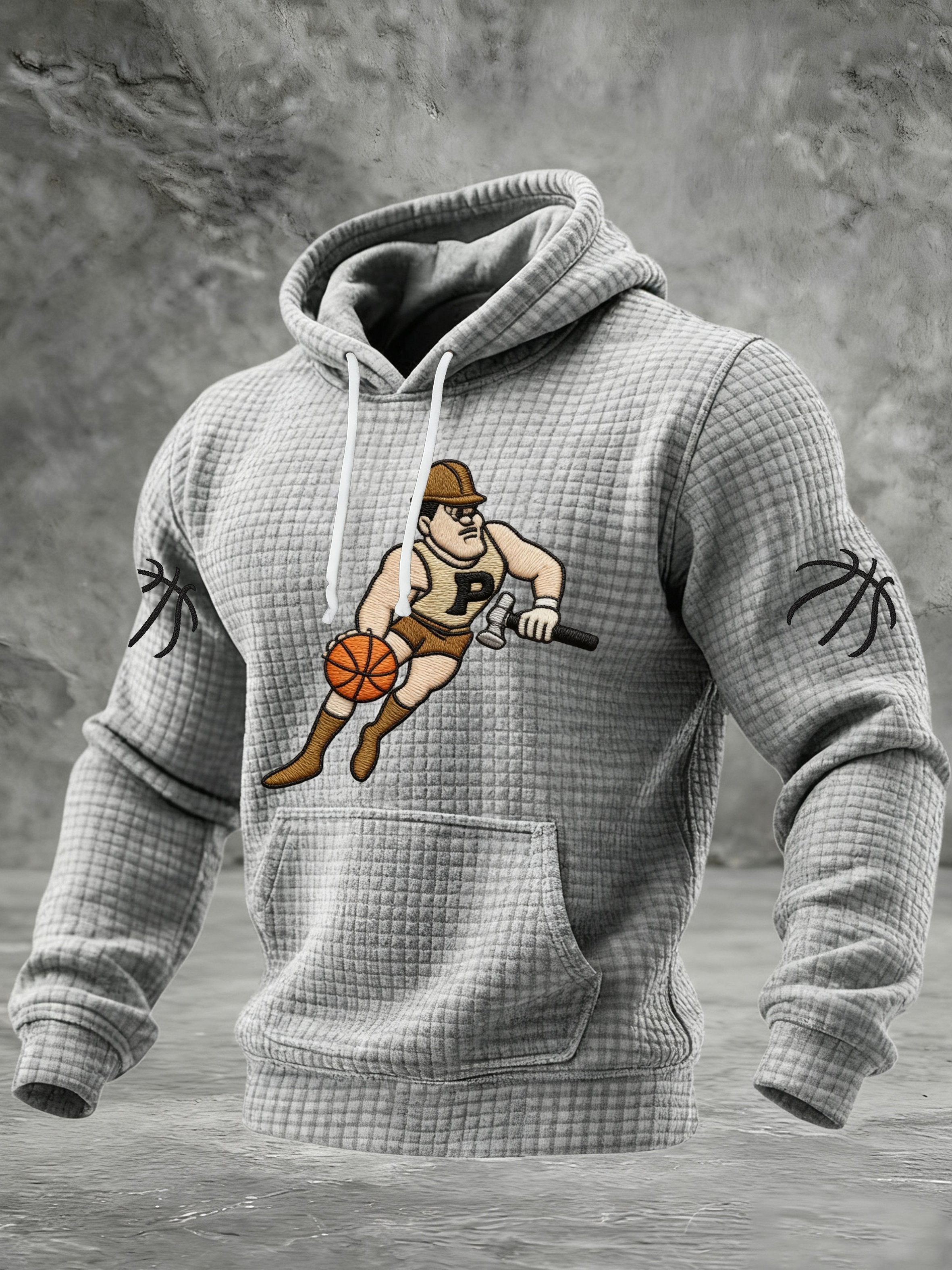 Men's Basketball Print Hoodie