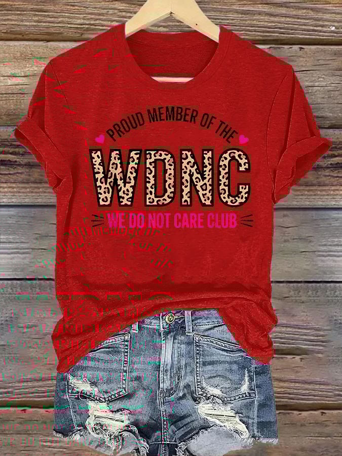 Women's Retro Funny Proud Member Of Club Menopause Perimenopause Print T-Shirt
