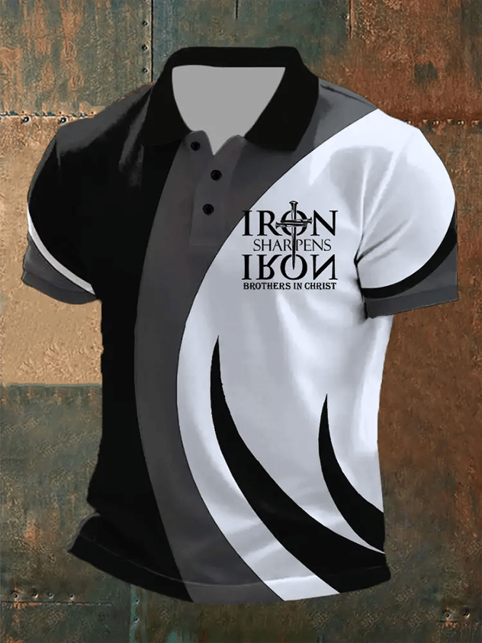 🔥Buy 3 Get 15% Off🔥Men's Retro Faith Casual Printed Polo Shirt