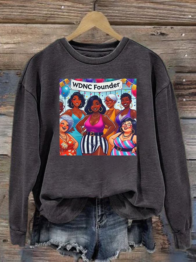 Women's Retro Funny Proud Member Of Club We Do Not Care Menopause Perimenopause Print Sweatshirt