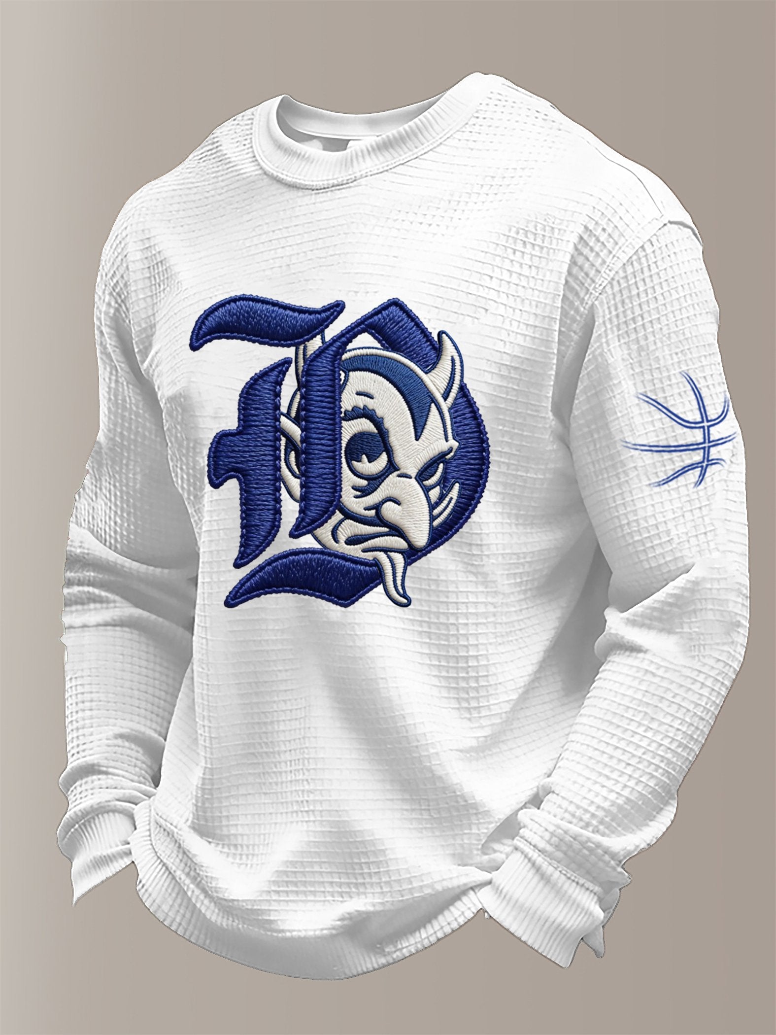 Men's Basketball Waffle Knit Long-Sleeve T-Shirt
