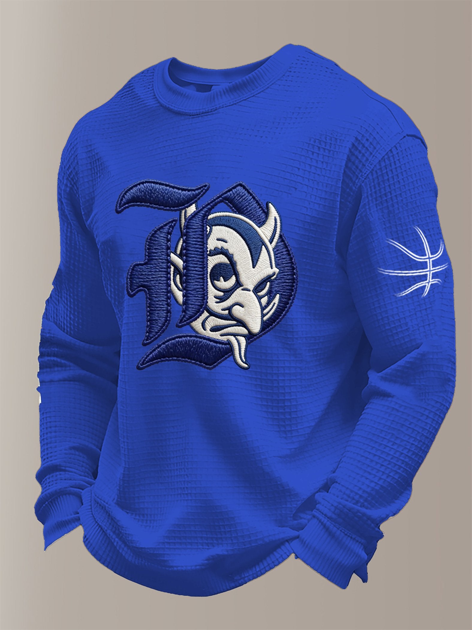 Men's Basketball Waffle Knit Long-Sleeve T-Shirt
