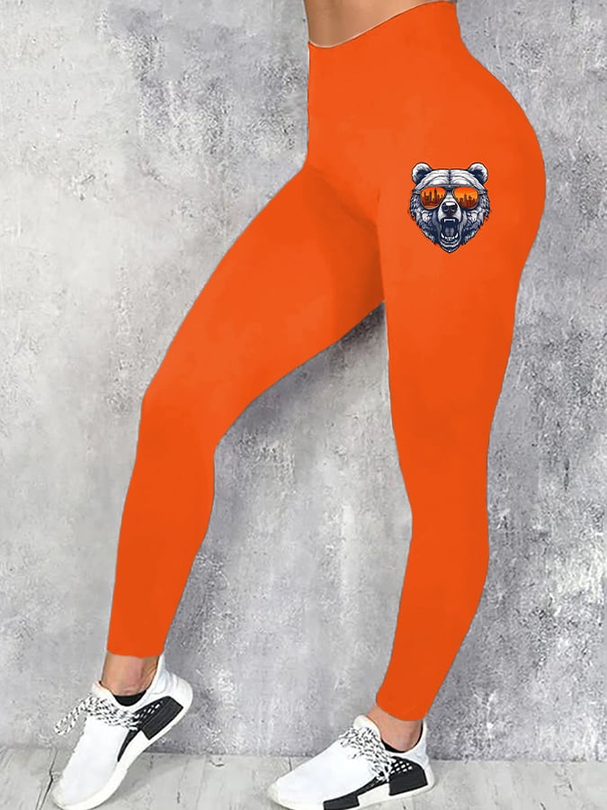 Women's Rugby Print Leggings