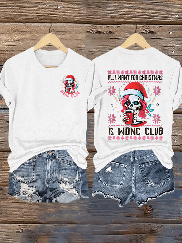 Women's Retro Funny Proud Member Of Club We Do Not Care Menopause Perimenopause Print T-Shirt