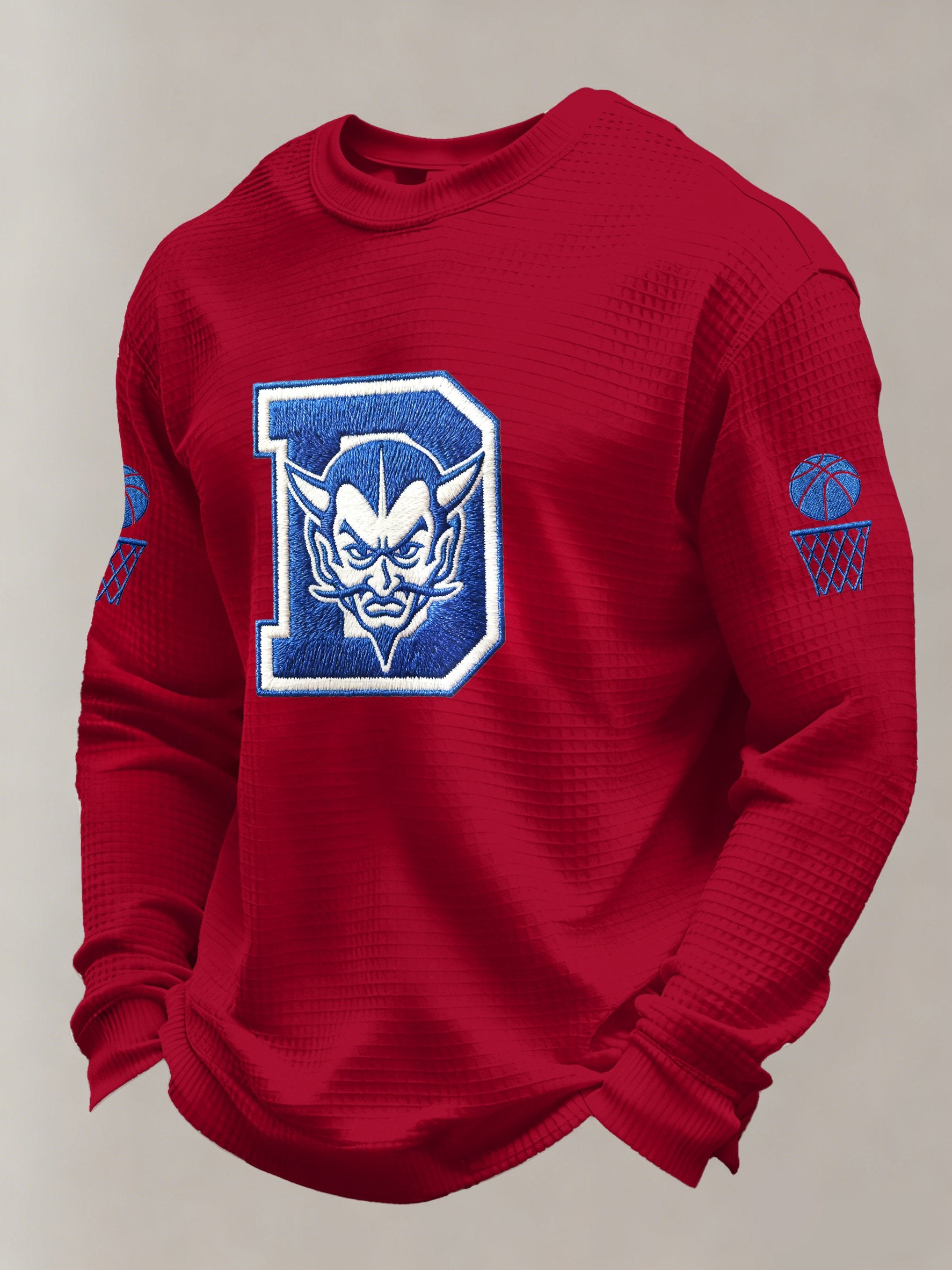 Men's Basketball Printed Casual Long-Sleeved Top