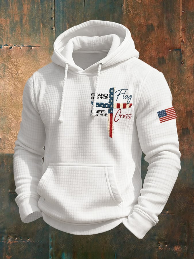 Men's Casual Faith Checkered Jacquard Sweatshirt