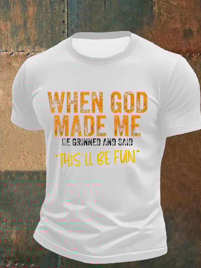 🔥Buy 3 Get 15% Off🔥🔥Hot Sale Picks 🔥Men'S Casual Faith Print Short Sleeve T-Shirt