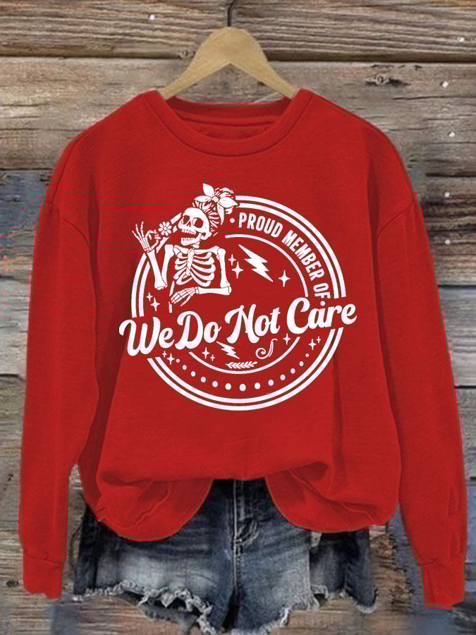 Women's Retro Funny Proud Member Of Club Menopause Perimenopause Print Sweatshirt