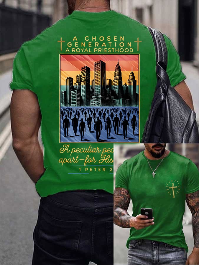 🔥Buy 3 Get 15% Off🔥Men's A Chosen Generation A Royal Priesthood Printed Shirt