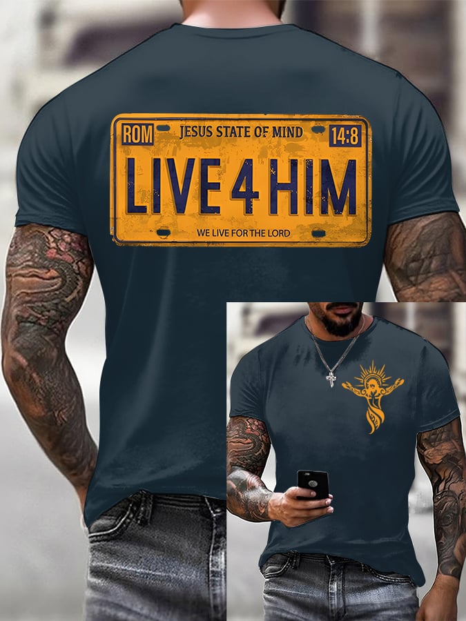 🔥Buy 3 Get 15% Off🔥Men'S Faith Print T-Shirt