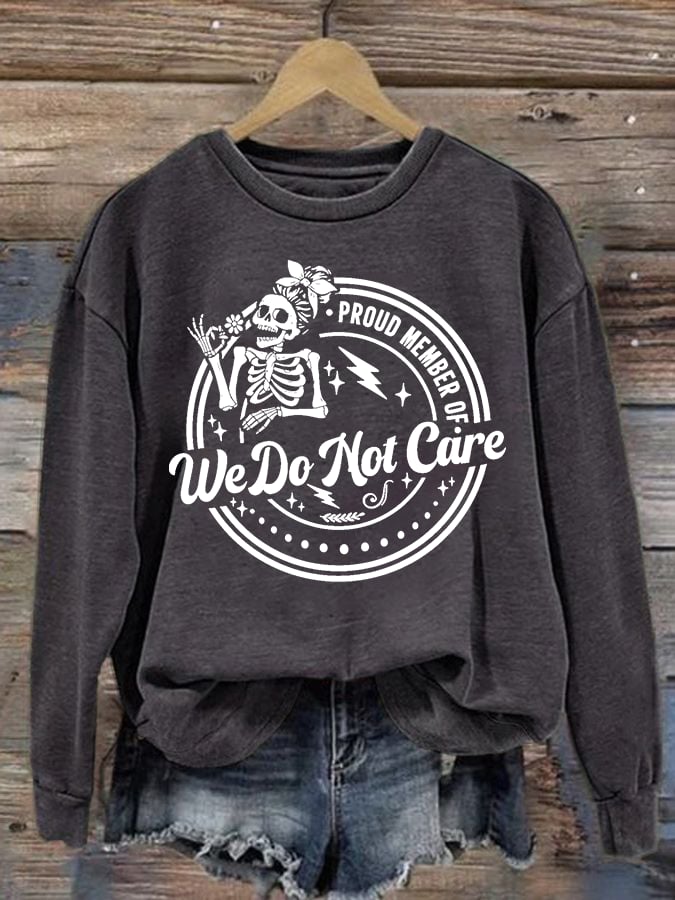 Women's Retro Funny Proud Member Of Club Menopause Perimenopause Print Sweatshirt