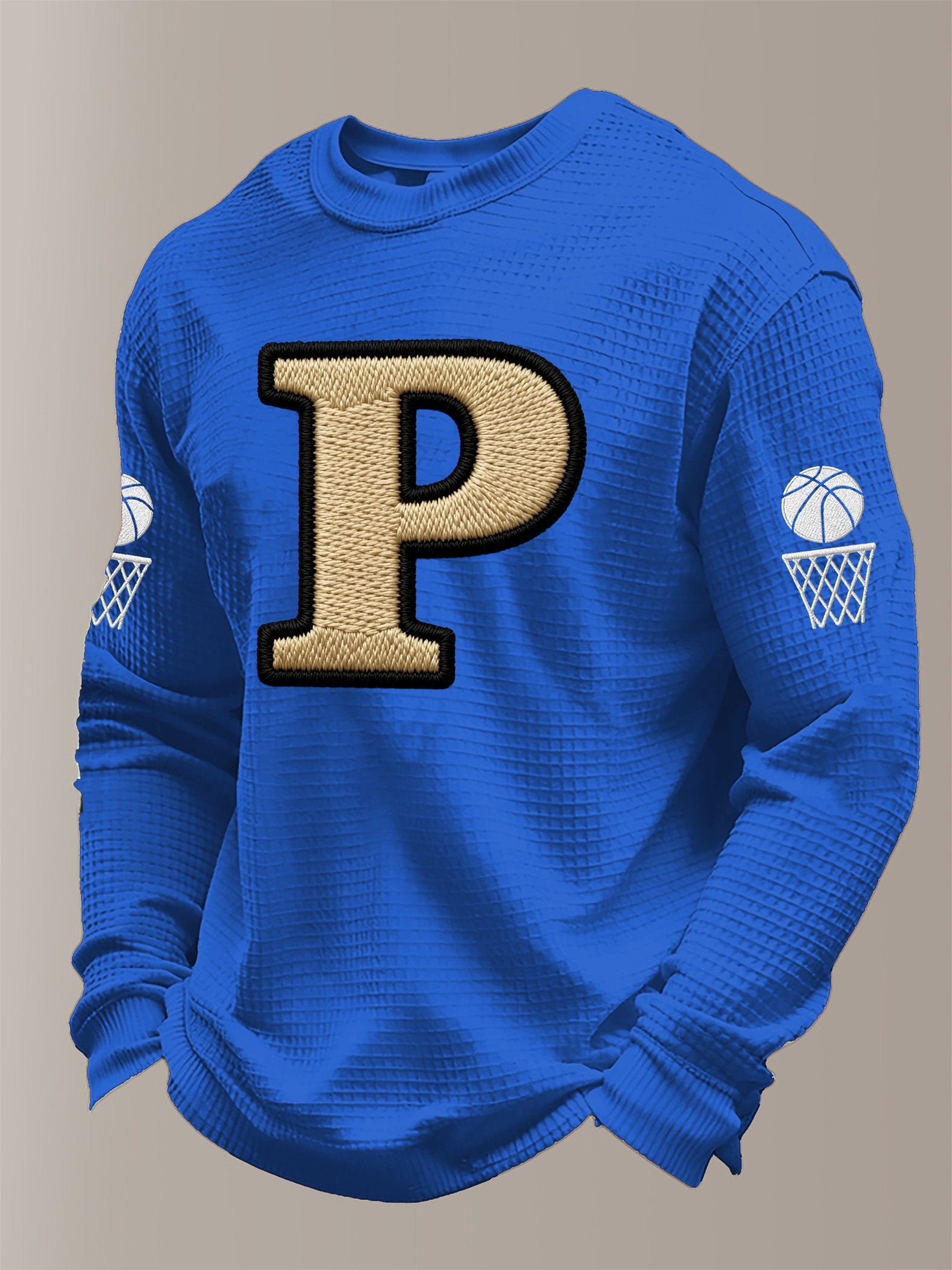 Men's Basketball Printed Casual Long-Sleeved Top