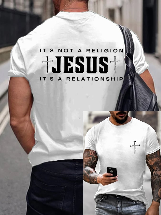 🔥Buy 3 Get 15% Off🔥Men's Faith Printed Casual T-Shirt
