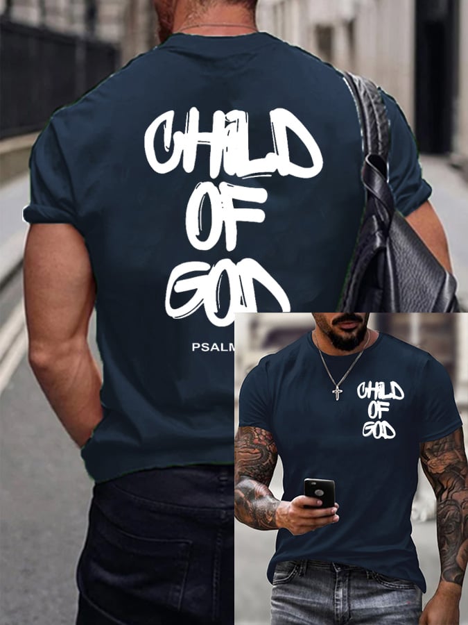 🔥Buy 3 Get 15% Off🔥Men's Child of God Printed Casual T-Shirt