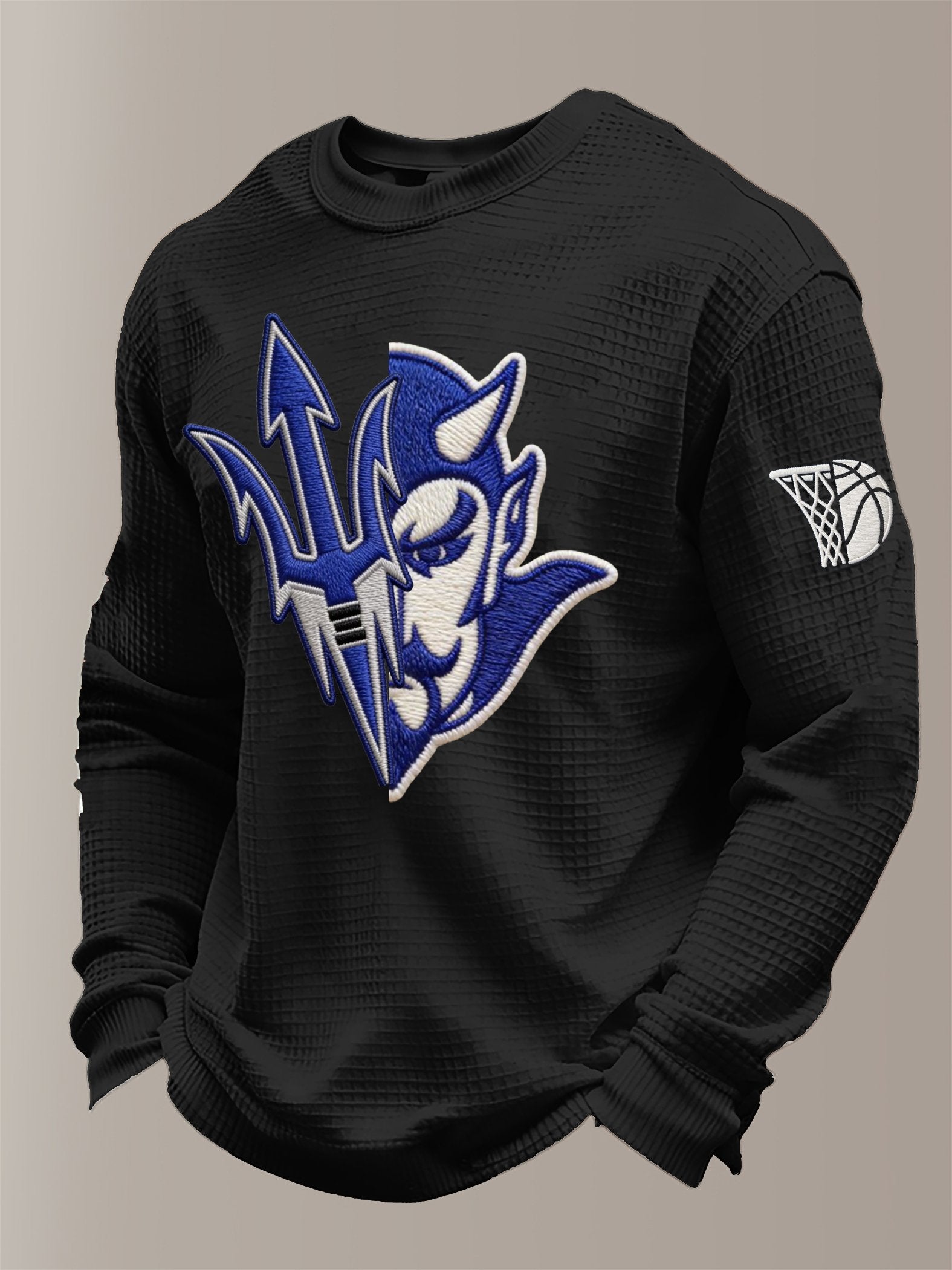 Men's Basketball Waffle Knit Long-Sleeve T-Shirt