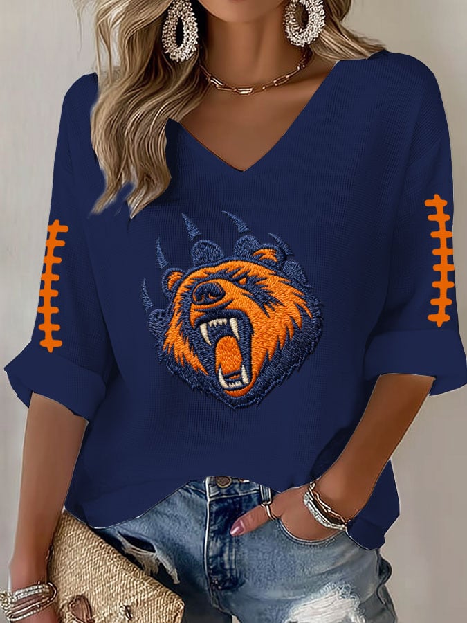 Women'S Football Print Casual T-shirt