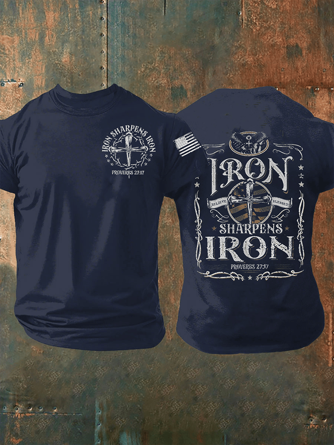 🔥Buy 3 Get 15% Off🔥Men's Iron Sharpens Iron Short-sleeved T-shirt