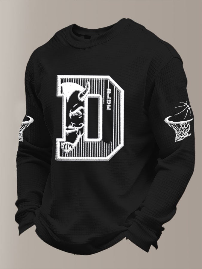 Men's Basketball Waffle Knit Long-Sleeve T-Shirt