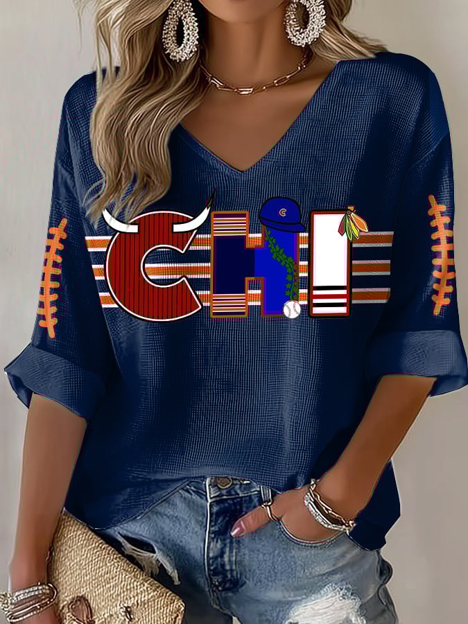 Women'S Casual Print Short-Sleeved T-Shirt