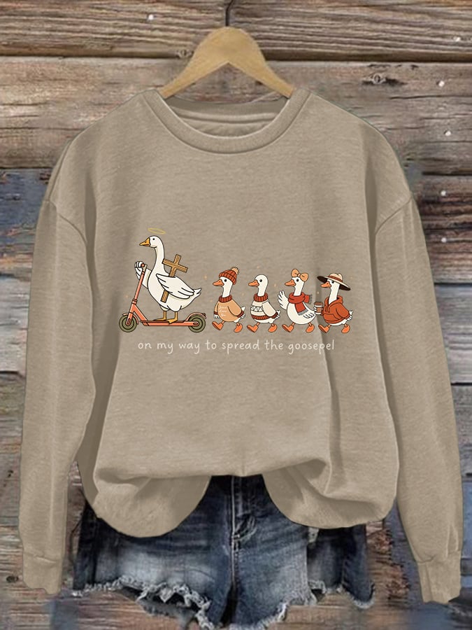 Women's Funny Goose Quote Inspired by the Bible Sweatshirt