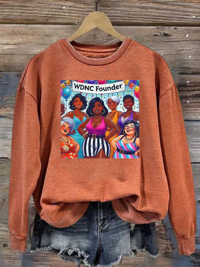 Women's Retro Funny Proud Member Of Club We Do Not Care Menopause Perimenopause Print Sweatshirt