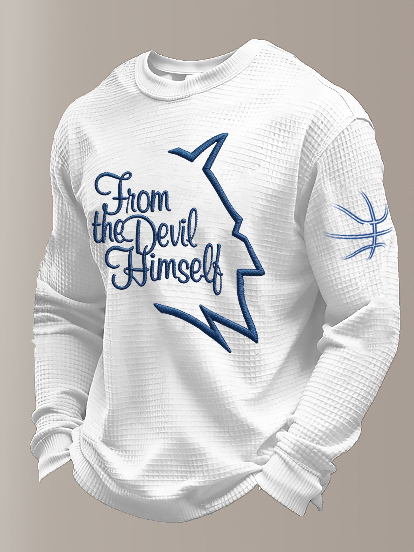 Men's Basketball Waffle Knit Long-Sleeve T-Shirt