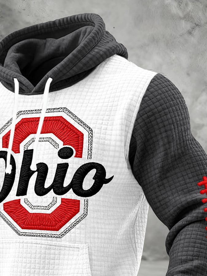 Men's Football Print Hoodie