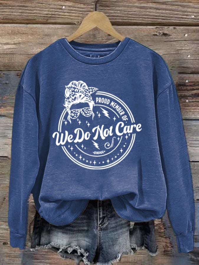 Retro Funny Proud Member Of  Print Sweatshirt