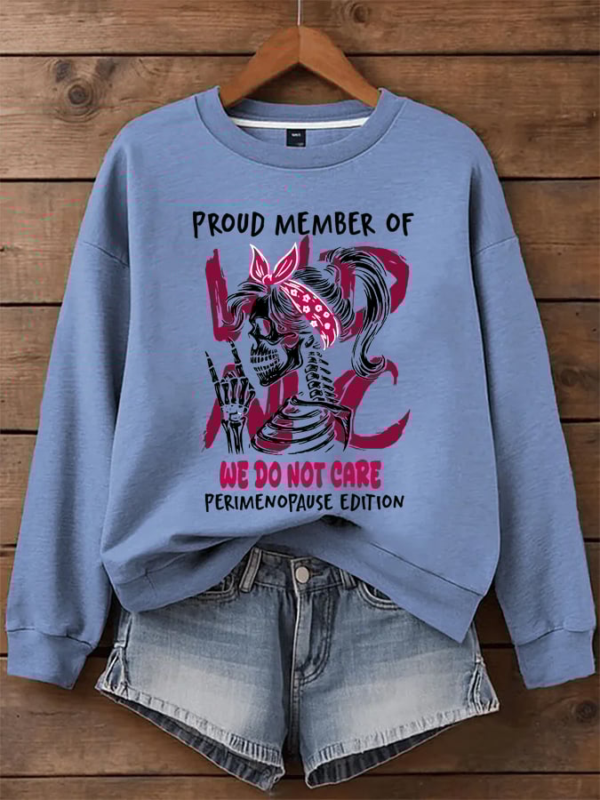Women's  WDNC Menopause And Perimenopause Print Sweatshirt