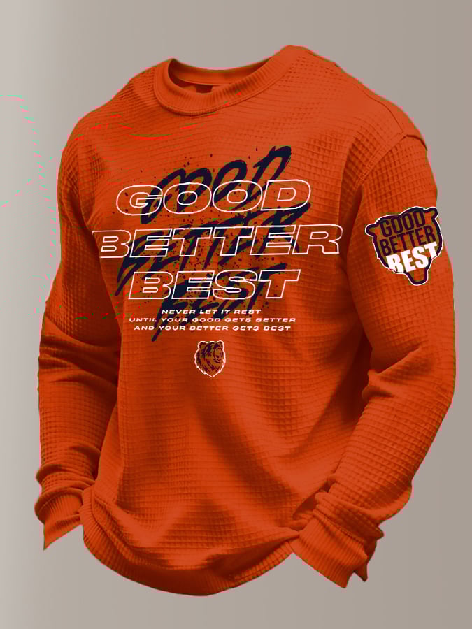 Men's Retro Good Better Best Print T-Shirt