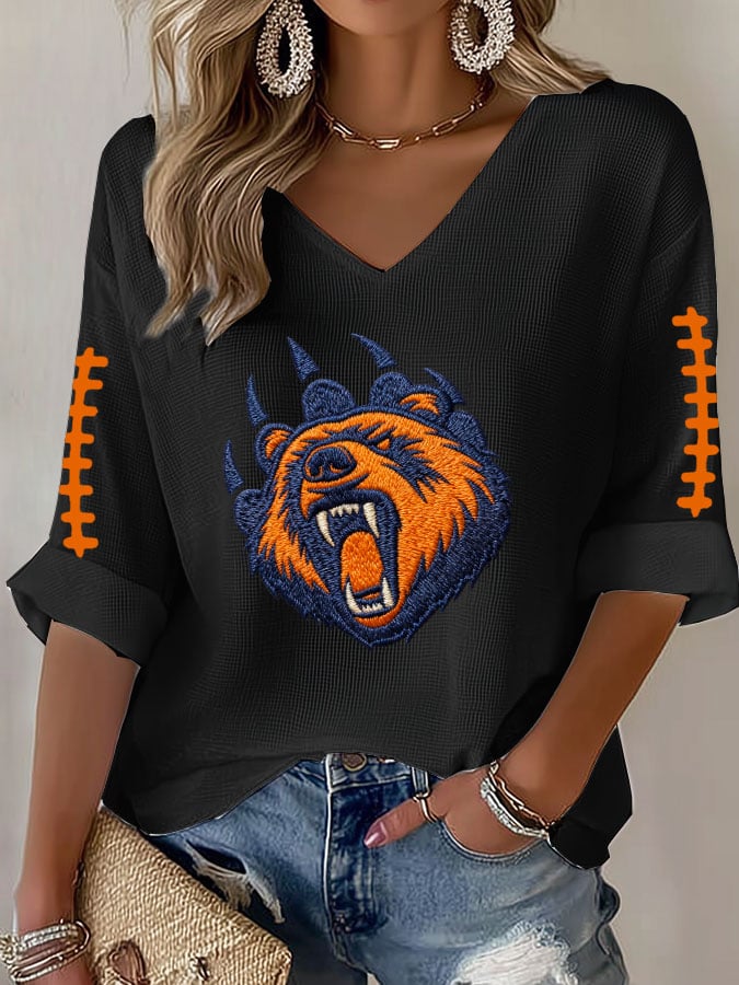 Women'S Football Print Casual T-shirt