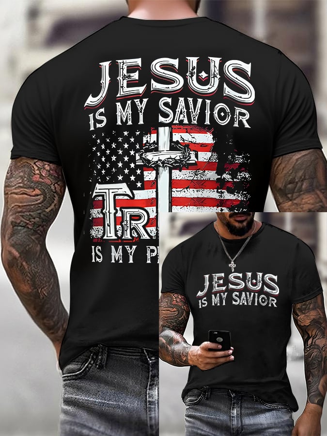 🔥Buy 3 Get 15% Off🔥Men'S Casual Faith Short-Sleeved T-Shirt