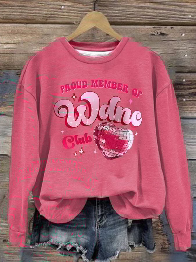 Women's Retro Funny Proud Member Of Club We Do Not Care Menopause Perimenopause Print  Sweatshirt