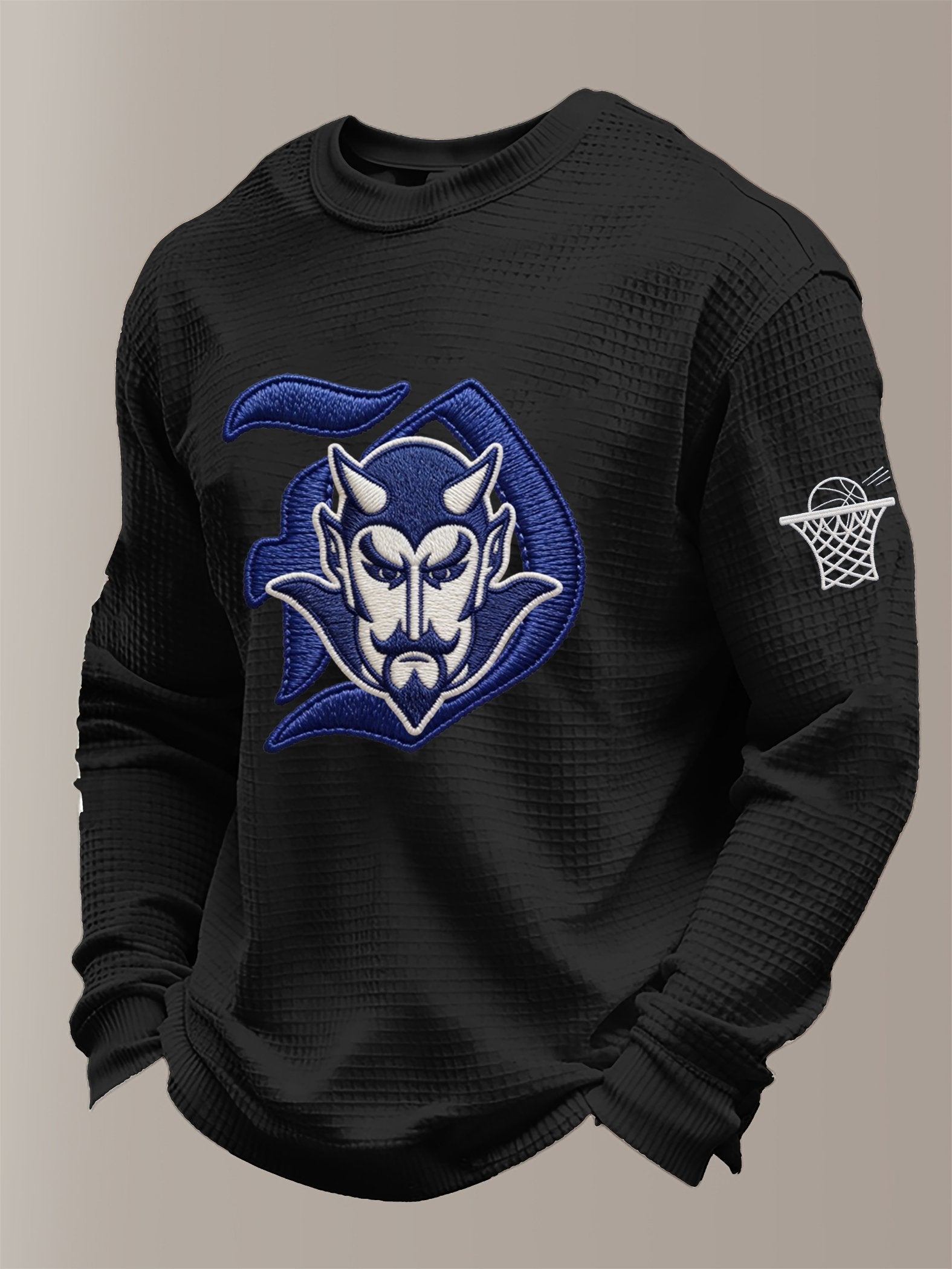 Men's Basketball Waffle Knit Long-Sleeve T-Shirt
