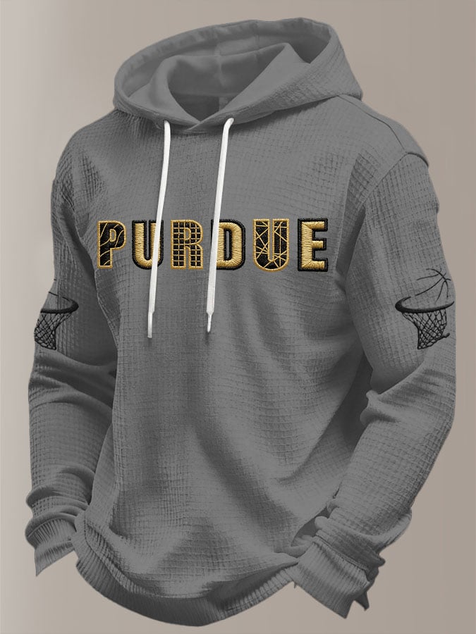 Men's Basketball Printed Waffle Hoodie