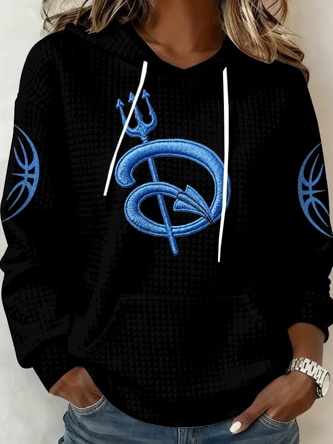 Women's Basketball Printed Casual Sweatshirt