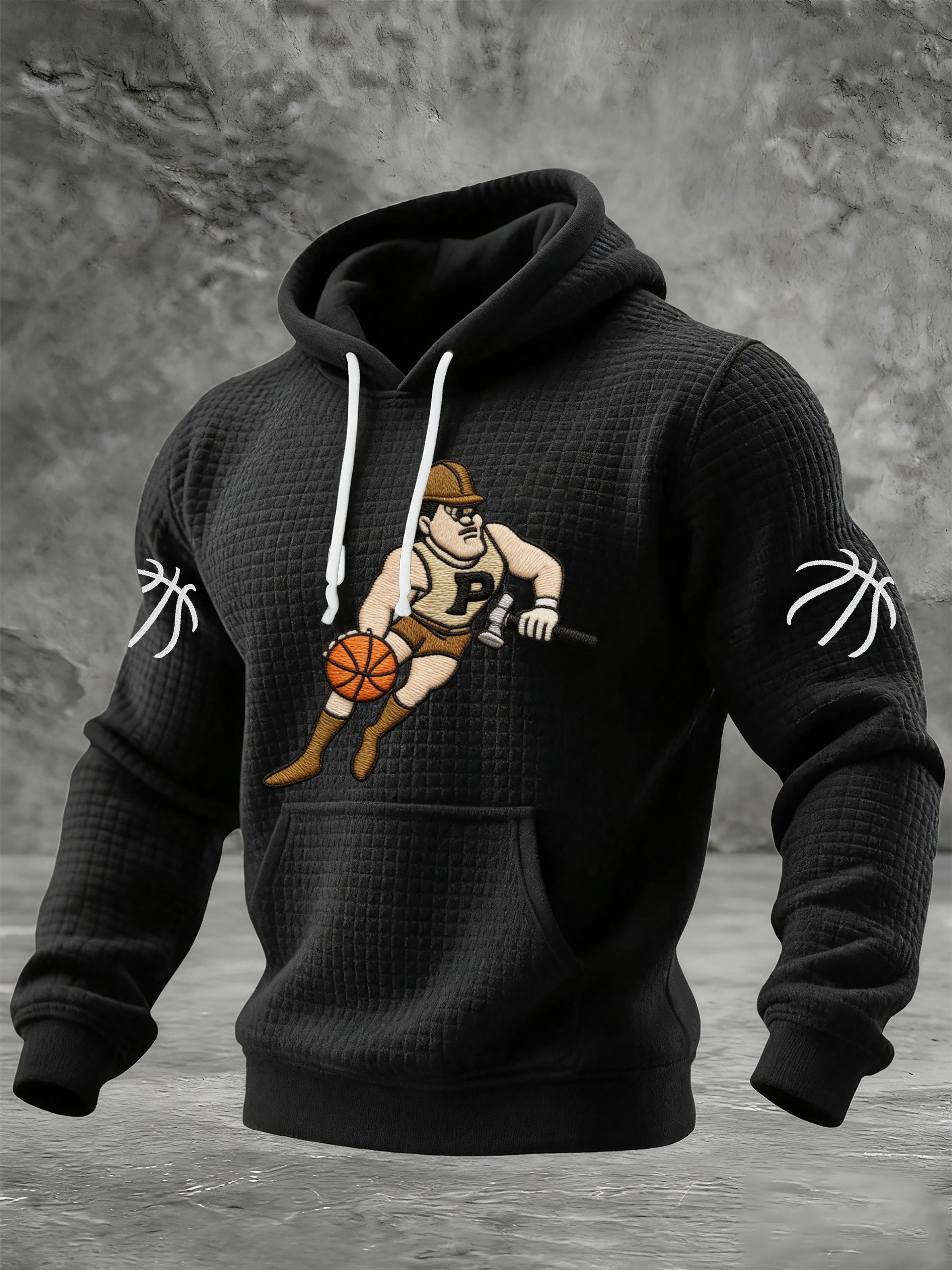 Men's Basketball Print Hoodie